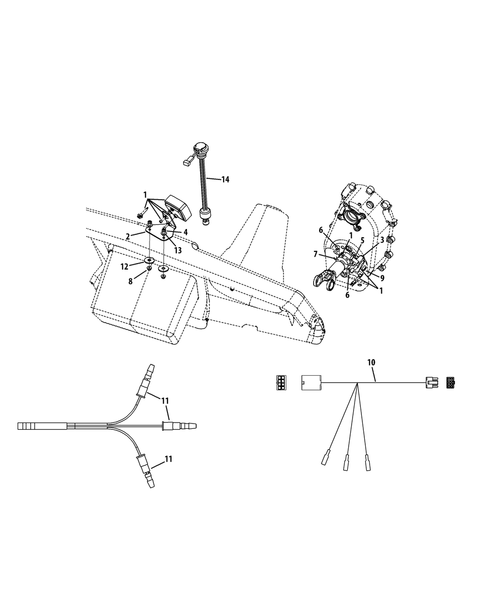 Speedometer And Fuel Gauge Diagram and Parts List for 39B70012100  Cub Cadet Lawn Tractor Accessories